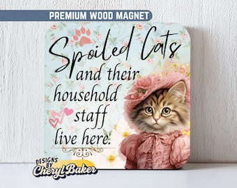 Funny Cat Magnets, Cat Fridge Magnets, Cute Cat Magnets, Funny Cat Stuff, Tabby Cat Magnet, Fun Cat Lover Gift, Cat Person Gift, Frig Magnet
