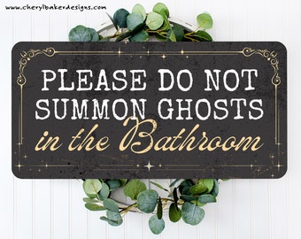 Gothic Home Decor, Humor Bathroom Sign, Ouija Boards,  Witch Decor, Goths, ' Dark ' Academia Decor, Wiccan Decor, . Halloween Decor, Samhain