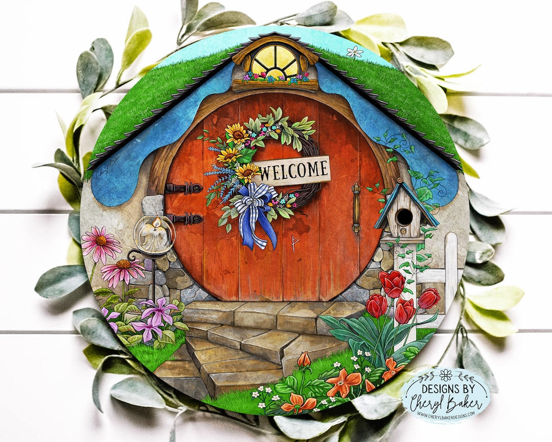 Enchanted Fairy Door, Dnd Welcome Sign, Elf Door Decor, Elf Fairy Door ...