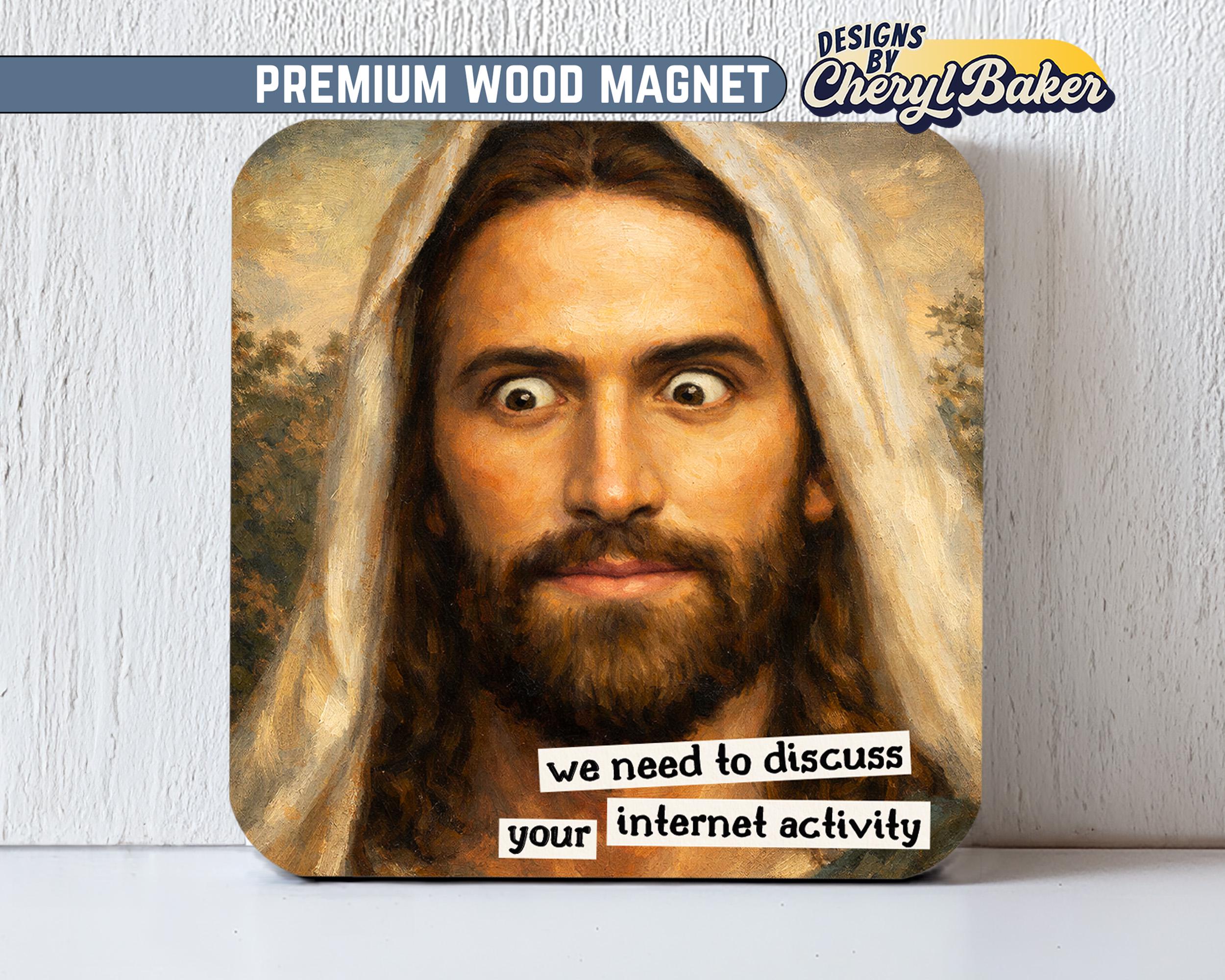 Jesus Magnets Funny Office Magnets, Sarcastic Magnet, Gag Gift for ...