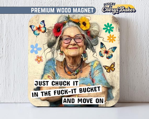 Motivational Fridge Magnet, Feminist Magnet, Funny Retro Magnet, Fun Fridge Magnets, Motivational Quote Magnet, Cute Motivational Magnet
