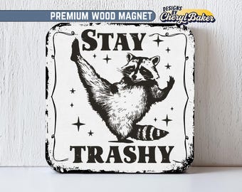 Raccoon Magnet, Cute Office Magnet, Sarcastic Work Magnet, Funny Work Magnets, Sarcastic Womens Magnets, Cute Animal Magnet Feminist Magnets