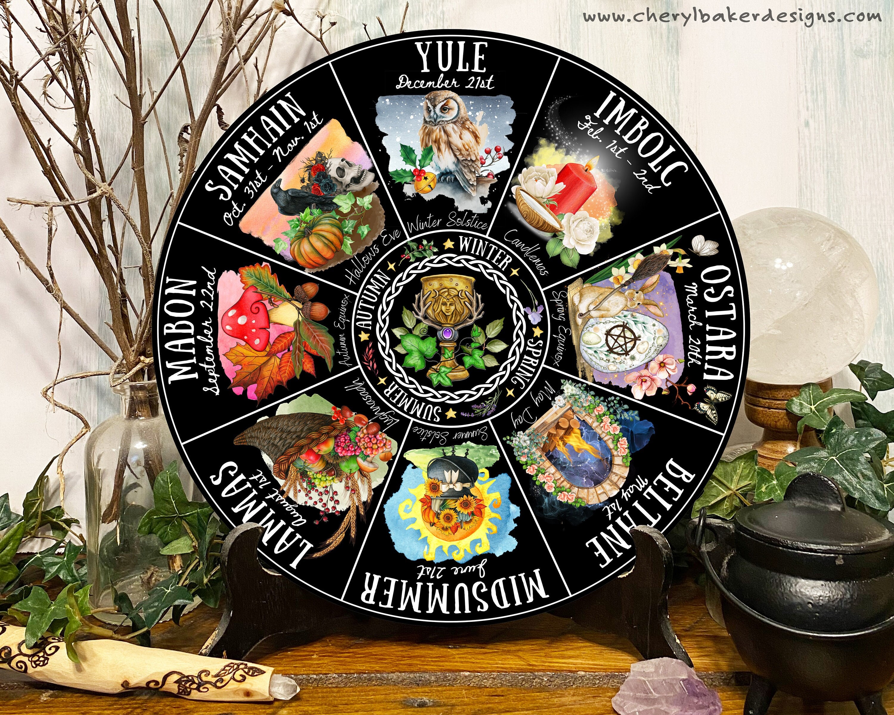 Wicca Wheel of the Year 2023 Pagan Wheel of the Year Etsy Canada