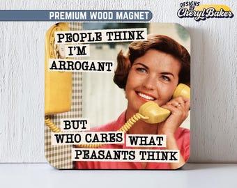Funny Retro Fridge Magnet Sarcastic Office Humor Decor Coworker Gift Sassy Kitchen Locker Cubicle Funny Adult Humor Decor Gift Idea HR Gift