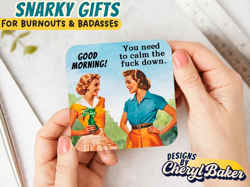 Funny Retro Magnet, Fun Magnets Funny Office Magnets, Silly Fridge Magnets, Adhd Magnet, Funny Adult Magnets, Fun Fridge Magnets, HR Gifts image 2