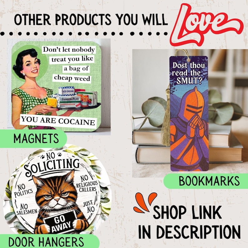 Motivational Fridge Magnet, Feminist Magnet, Funny Retro Magnet, Fun Fridge Magnets, Motivational Quote Magnet, Cute Motivational Magnet image 8