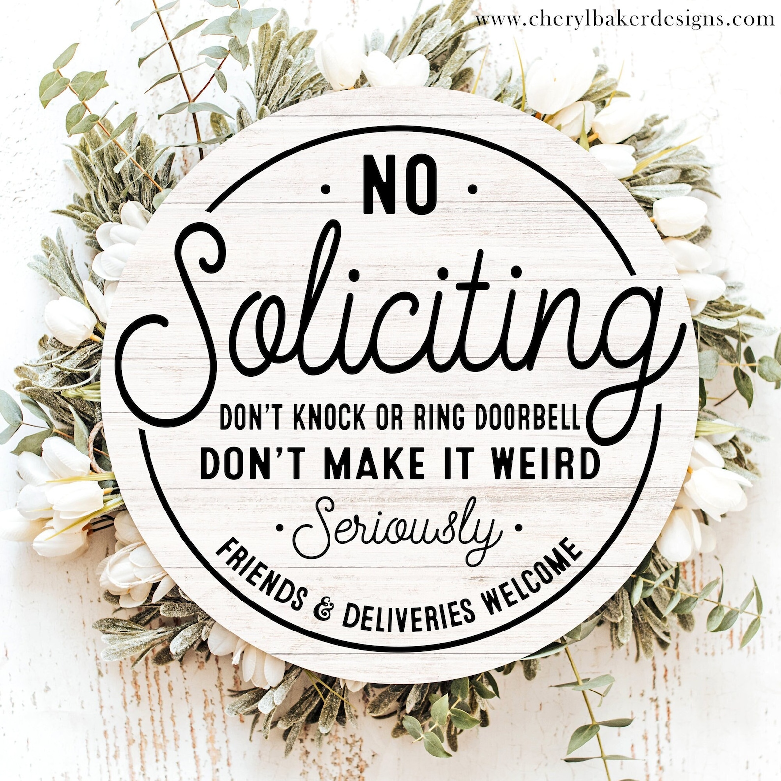 No Soliciting Signs, No Soliciting Sign Funny, Humor Door Hanger ...