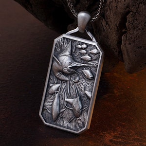 Silver Sea Turtle Pendant Necklace – Ocean Wildlife Beach Jewelry Gift
