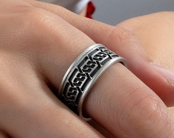 Silver Knitted Motifs Band Ring925k Sterling Silver Jewelry Ancient Motifs Ring for Men & Womenhandmade and Personalized Christmas Gift - Etsy Silver Knitted Motifs Band Ring925k Sterling Silver Jewelry Ancient Motifs Ring for Men & Womenhandmade and Personalized Christmas Gift - Etsy