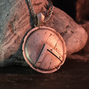 Spartan Shield, Spartan Warrior, Shield Necklace, Greek Mythology, Ancient Warrior, Warrior Necklace, Historical Jewelry