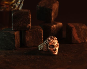 Winter Garden Crystal Ring by Alchemy Gothic Size W - Etsy