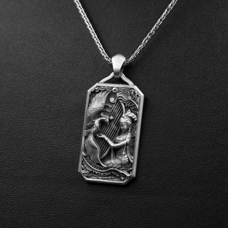 Musical Art Necklace Women's Jewelry Swan Pendant Etsy