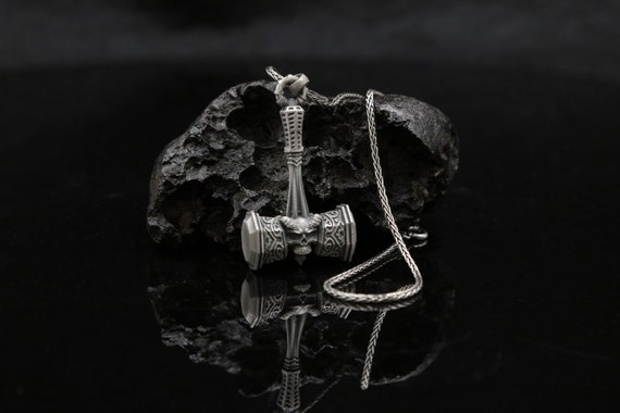 【WOOYOUNGMI】SILVER HAMMER PENDANT NECKLACE Silver Hammer Pendant Necklace - WOOYOUNGMI