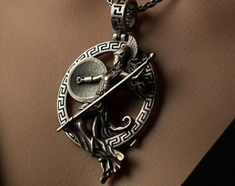 Naszyjnik Atena, Wisiorek Minerwa, Bogini Wojowniczka, Zawieszka Włócznia Ateny, Zawieszka Tarcza Ateny, Srebrna Atena, Srebrna Minerwa, Biżuteria Bogini