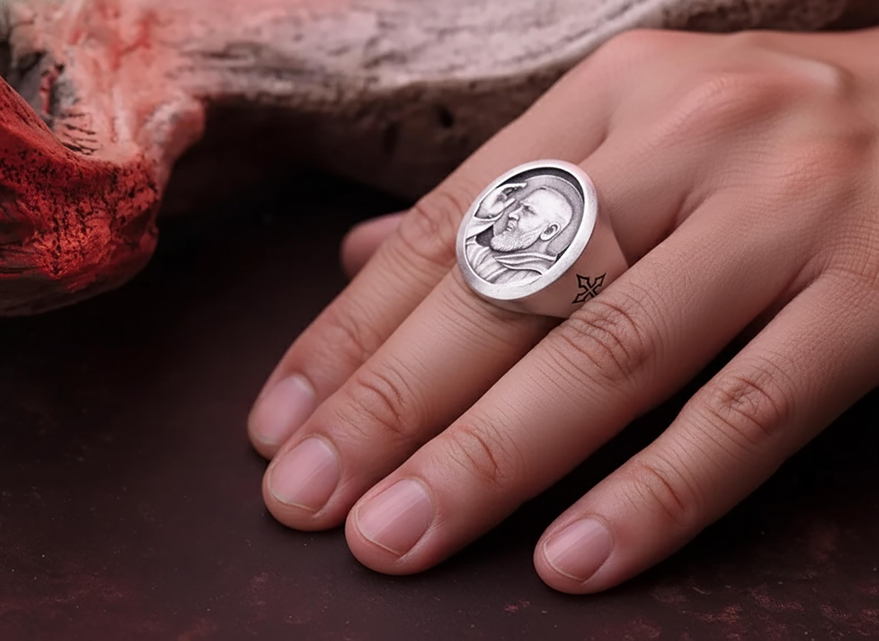 Anello Tripla Luna In Argento 925 – Regolabile – Solido – Sacerdotessa – UK