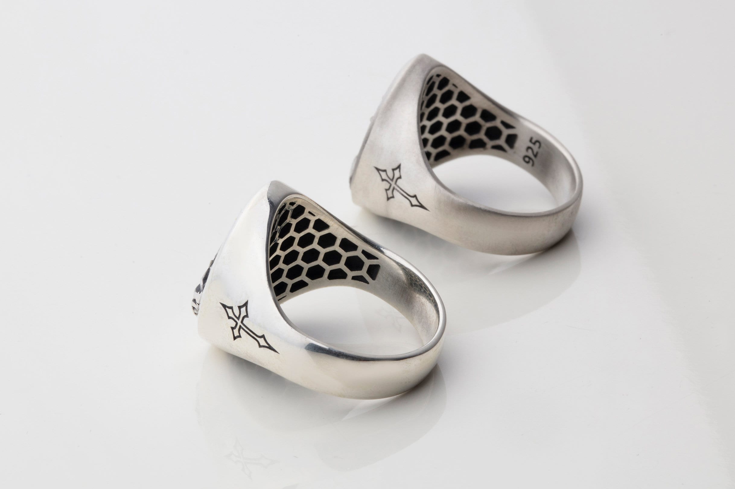 St. Michael Defeating Satan Signet Ring - 925 Silver Catholic Jewelry ...