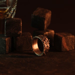Oni Demon Ring, Hannya Mask Band, Japanese Culture Ring, Mythical Motif Band, Noh Theater Jewelry, Unique Yokai Ring, Japan Inspired Band