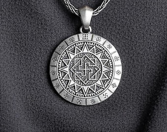 Personalized Sterling Silver Amulet of Valkyrie Pendant, Custom Norse Jewelry, Mens Norse Mythology Gift, Gothic Scandinavian Pagan Symbol