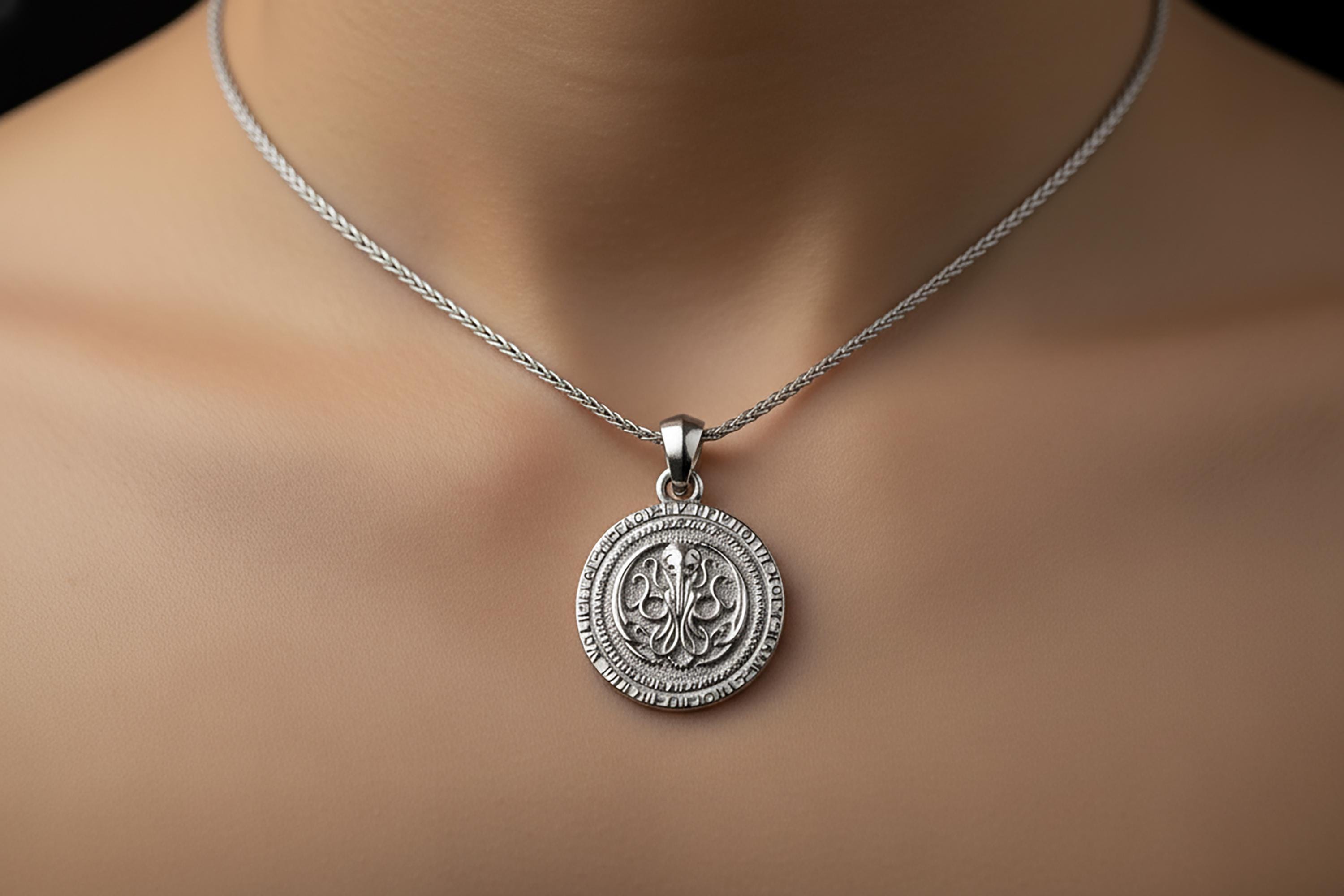 MS Great Cthulhu Silver Pendant Cthulhu pendant necklace Lovecraft 