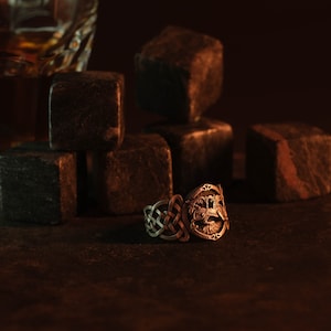 Gryphon Ring, Celtic Knot, Mythical Jewelry, Fantasy Accessory, Artisan Crafted, Elegant Band, Gift for Him, Collector&#39;s Item, Statement