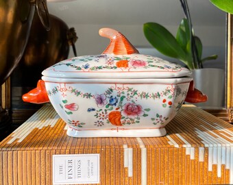 Antique Chinese Export Tureen, Early 19th Century