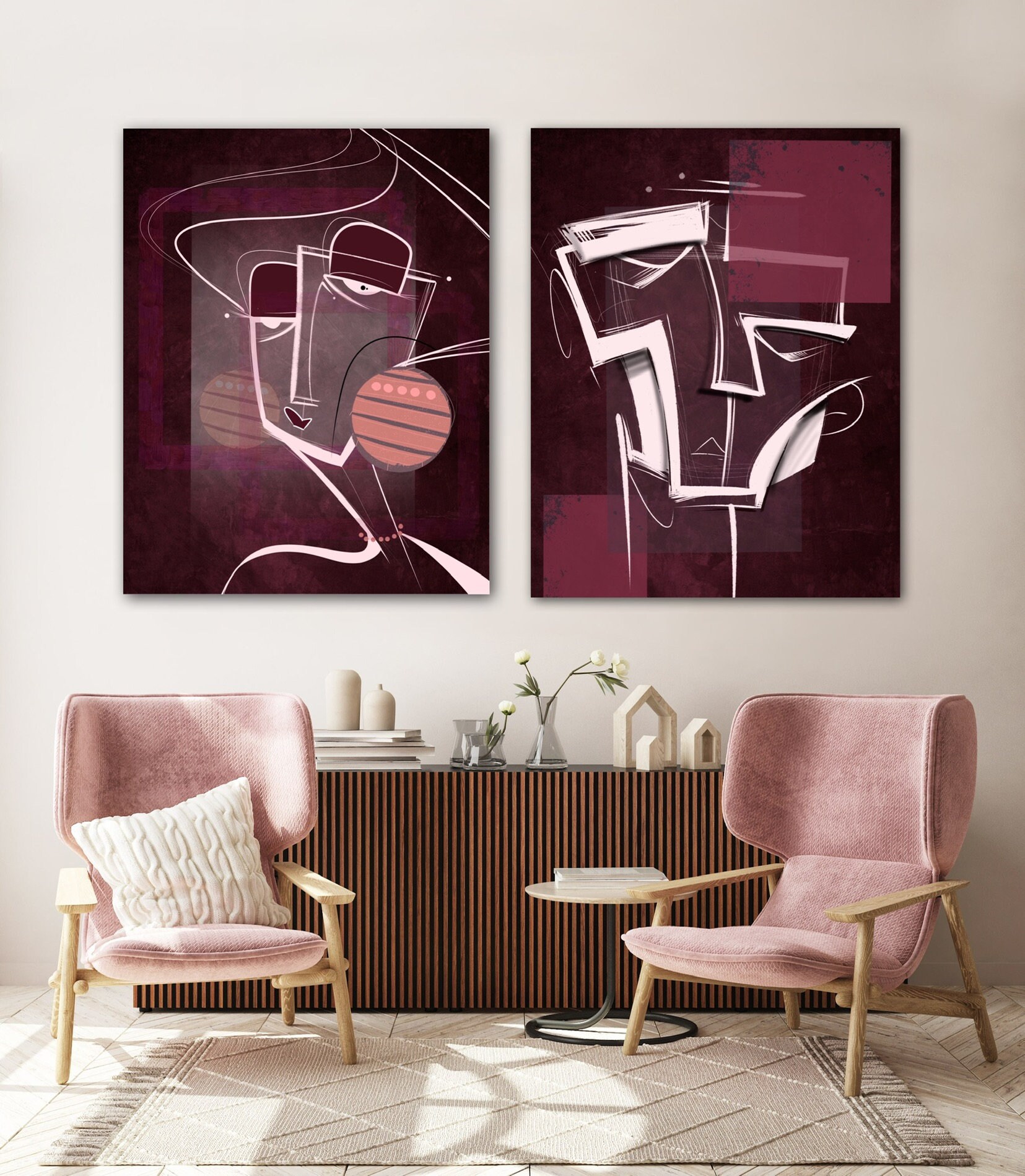 Original art abstract hand drawn digital work Home or office decor downloadable digital print