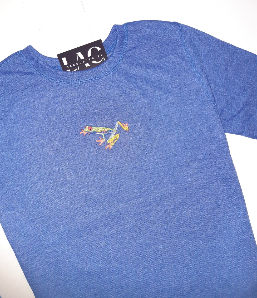 Embroidered Realistic Colourful Frog Comfy Frog Sweatshirt Etsy