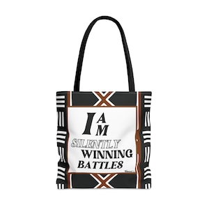 Afro-Amerikaanse kunsttas - Empowering Quotes & Art - Duurzame, modieuze multifunctionele tas