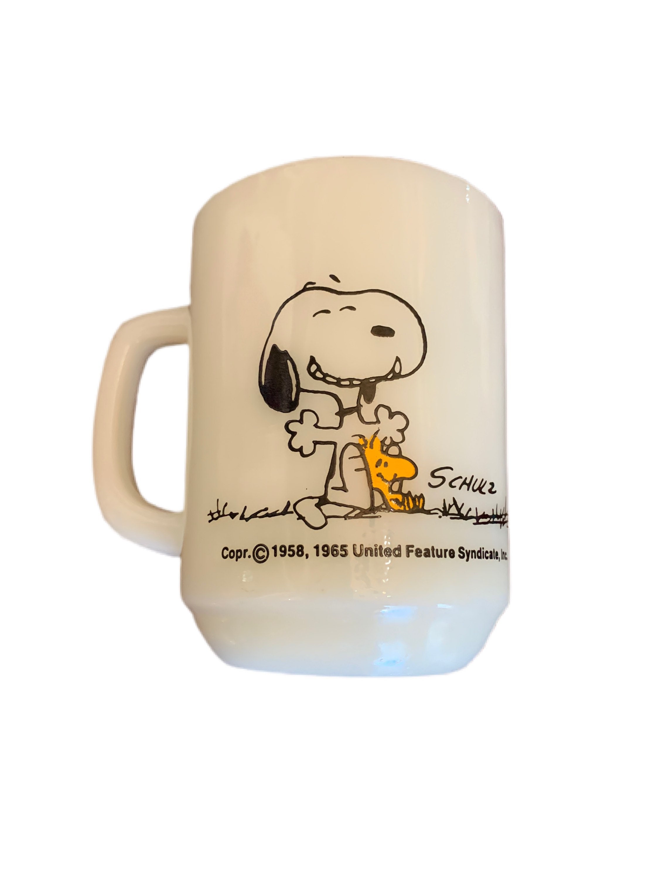 Peanuts~”Snoopy”~21 Oz. Insulated Travel Cup/Straw & Iced  Cappuccino~NEW~FREE SH