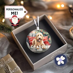 Personalized Dog Name Christmas Ornament, Doodle Mom, 2024 Ornament, Dog Lover Gift, Labradoodle Christmas Gift, GoldenDoodle Ornament