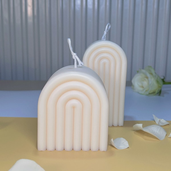 Wide & Tall Rainbow Arch Candle
