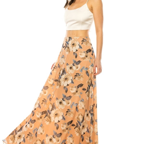 High Waisted Maxi Skirt Etsy