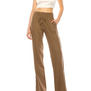 Calvin Klein Dress Pants Womens 2 Beige Polyester Blend Low Rise