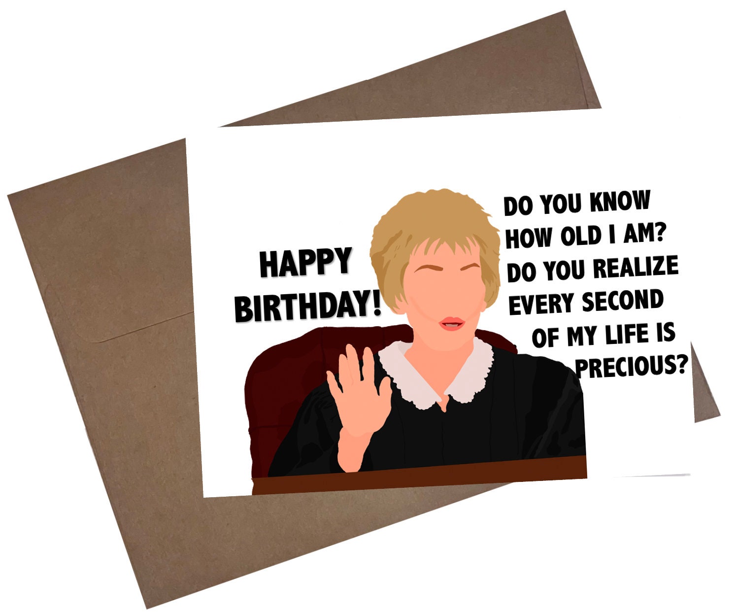 Judge Judy Happy Birthday Card - Etsy