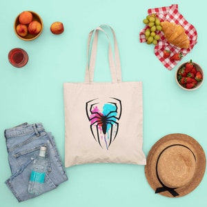 FREE SHIPPING SPIDER I Jute bag | Shoulder Bag | Organic cotton | Children Bag Active