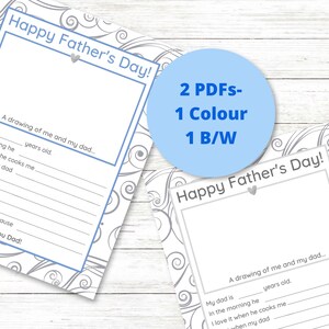 Father's Day Printable Questionnaire Survey From Child | Etsy
