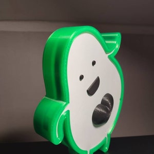 RGB Avocado Lamp 3D Printed
