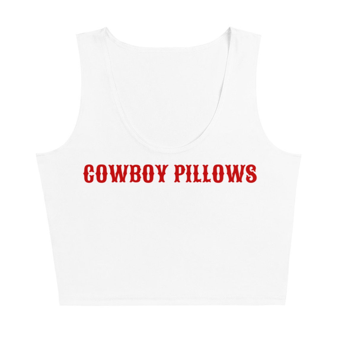 Cowboy Pillows Crop Top Tank Top Western Style Country - Etsy