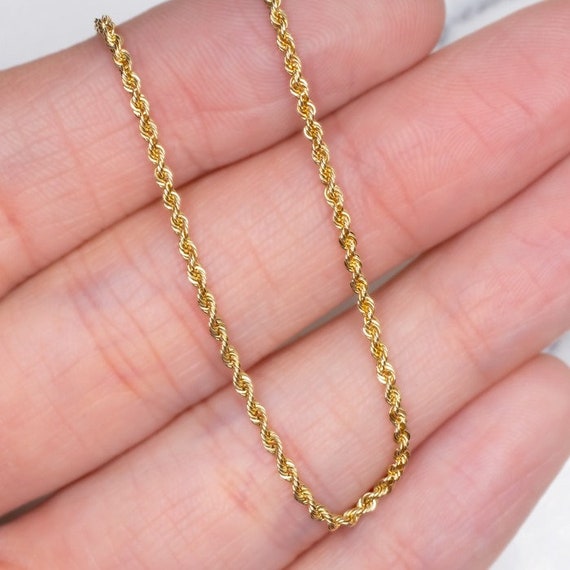 Solid 14 karat gold chain sale