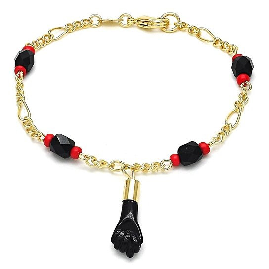 Gold azabache bracelet clearance