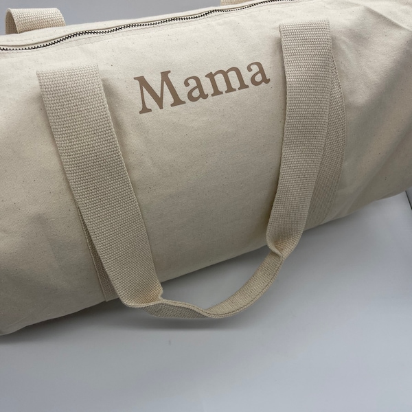 Personalised barrel bag, personalised bag, hospital bag,Mother’s Day gift, mummy to be, Mother’s Day bag, mama bag, mum bag, baby bag