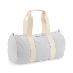Personalised barrel bag,gym bag, weekend bag, personalised bag,wedding bag, hospital bag, overnight bag,100% organic cotton canvas image 7