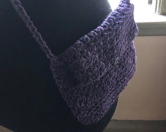 Small purple shoulder bag