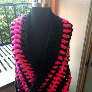 Licorice Candy Mobius Twist Shawl