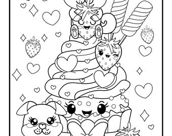 Kawaii food and animals printable downloads (group 1)