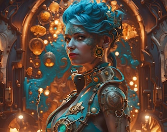 Digital Download Steampunk Beauty