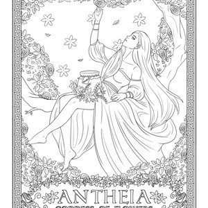 Greek Goddesses (group 5) Coloring Pages Download/printable - Etsy