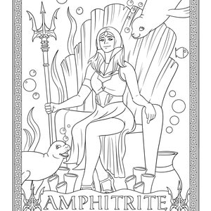 Greek goddesses (group 5) coloring pages download/printable
