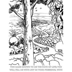 Psalms for coloring (group 2) digital download/printable
