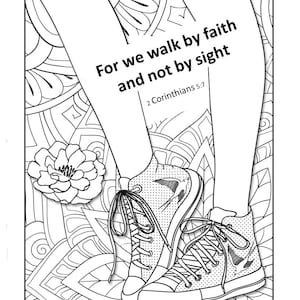 Faith Coloring Pages - Etsy